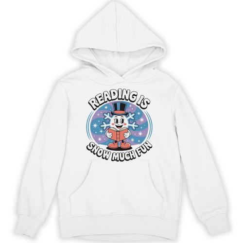 Reading Is Snow Much Fun Snowflake Book Lovers Winter Theme Premium Tri-Blend Unisex Hoodie - Bookorys DE