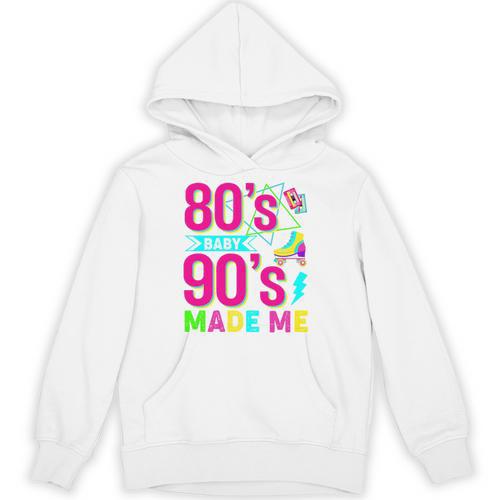 Retro 1980s 80's Baby 1990s 90's Made Me Nostalgia Vibes Premium Tri-Blend Unisex Hoodie - Figerry