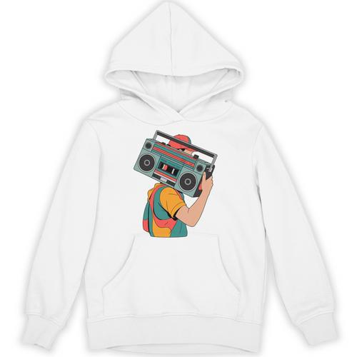 Retro 90s Boombox Nostalgia Party For Music Lovers Men Women Unisex Hoodie - Figerry