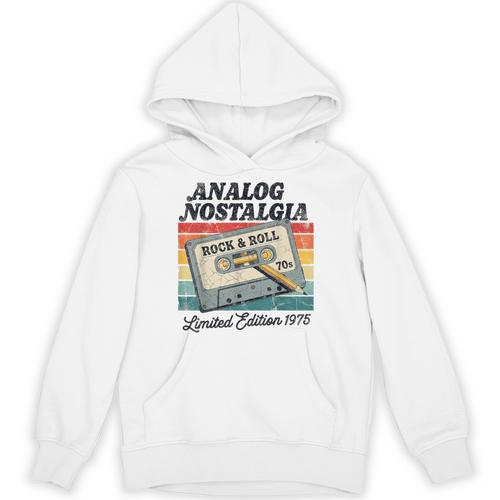 Retro Cassette Case 70s Vintage Music Analog Nostalgia Unisex Hoodie - Figerry