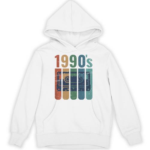 Retro Nineties Style Audio Tape Nostalgia Year 1990 Premium Tri-Blend Unisex Hoodie - Figerry
