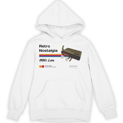 Retro Nostalgia 1980s Love Graphic Premium Tri-Blend Unisex Hoodie - Figerry