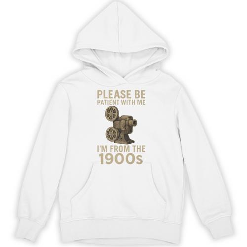 Retro Please Be Patient With Me I'm From The 1900s Projector Premium Unisex Hoodie - Figerry