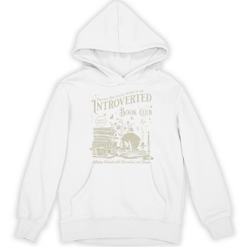 Retro Proud Anti Social Member Of Introverted Book Club Premium Tri-Blend Unisex Hoodie - Bookorys