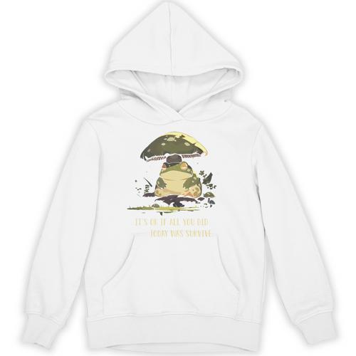 Sad Introvert Frog Mushroom Cottagecore Mental Health Unisex Hoodie - Raresse