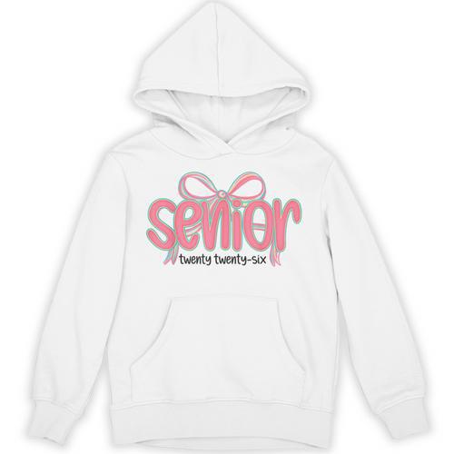 Senior 2026 Coquette Pink Bow Graduation 2026 Class Of 2026 Unisex Hoodie - Best Gift Smart