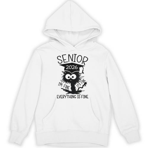 Senior 2026 High School College Graduation Year Class Of 26 Unisex Hoodie - Best Gift Smart