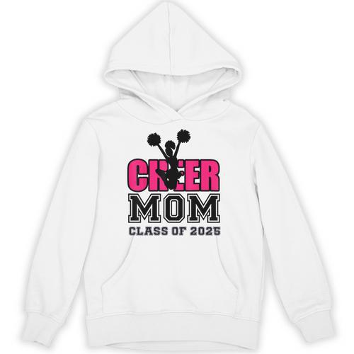 Senior Cheerleader Mom Cheer Class Of 2025 Graduation Women Unisex Hoodie - Best Gift Smart