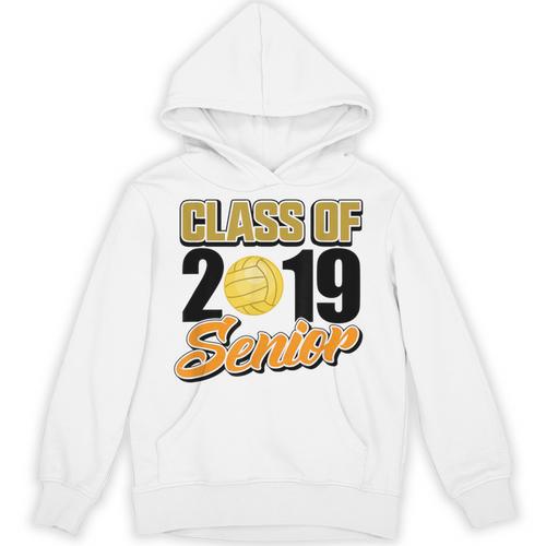 Senior Class Of 2019 Tshirt Graduation School Volleyball Unisex Hoodie - Best Gift Smart