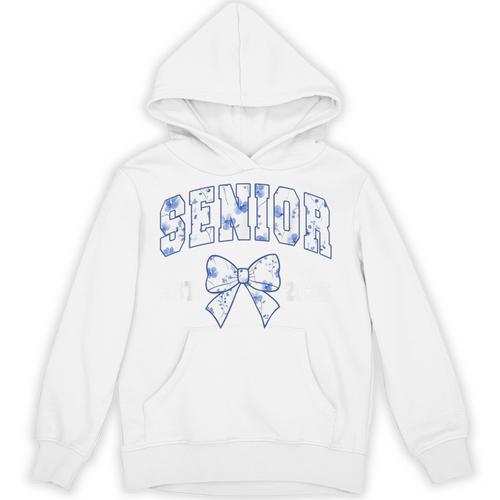 Senior Class Of 2026 Graduation Girly Floral Coquette Bow Unisex Hoodie - Best Gift Smart