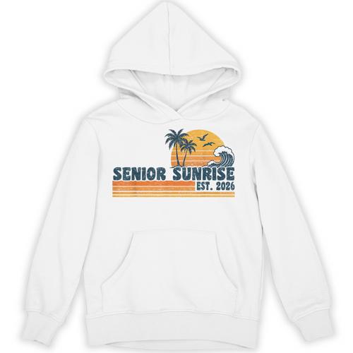 Senior Sunrise 2026 Graduation Cool Retro High School Unisex Hoodie - Best Gift Smart