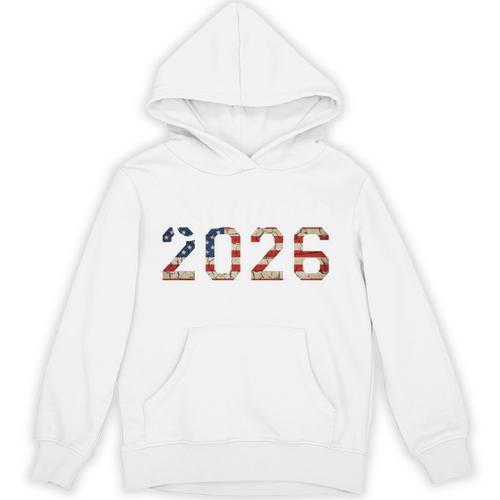 Senior Year 2026 American Flag USA Graduation Class Of 2026 Unisex Hoodie - Best Gift Smart