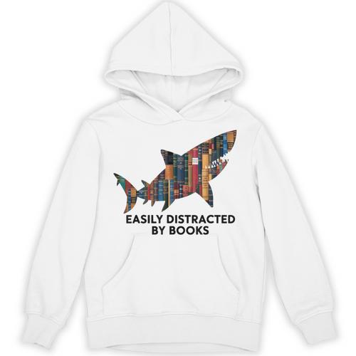 Shark Costume Teens Books Nerds Shark Stuffed Animal Sharks Unisex Hoodie - Bookorys DE