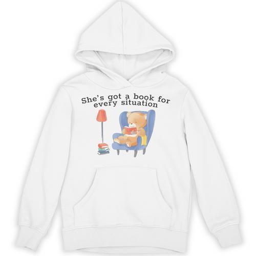 She's Got A Book For Every Situation Unisex Hoodie - Bookorys UK