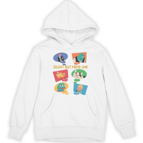 Silent But Meme-Ing Introvert Anti People Antisocial Quiet Unisex Hoodie - Raresse
