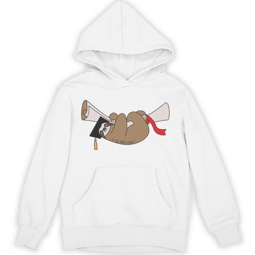 Sloth Graduation Shirt I Did It Diploma Grad Unisex Hoodie - Best Gift Smart