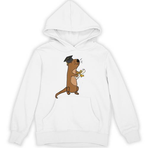 SmileteesGrad Cute Sea Otter Graduation T-Shirt Unisex Hoodie - Best Gift Smart