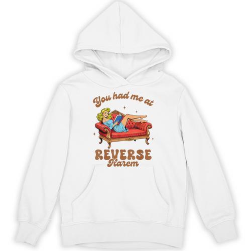 Smut Reader You Had Me At Reverse Harem Spicy Grey Book Unisex Hoodie - Bookorys