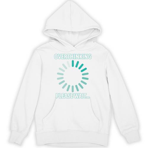 Social Introvert's Overthinking Please Wait Awkward Humor Unisex Hoodie - Raresse