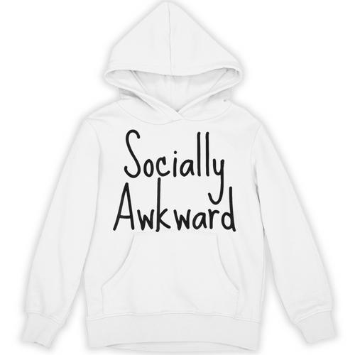 Socially Awkward Introvert Anxious Social Awkwardness Unisex Hoodie - Raresse