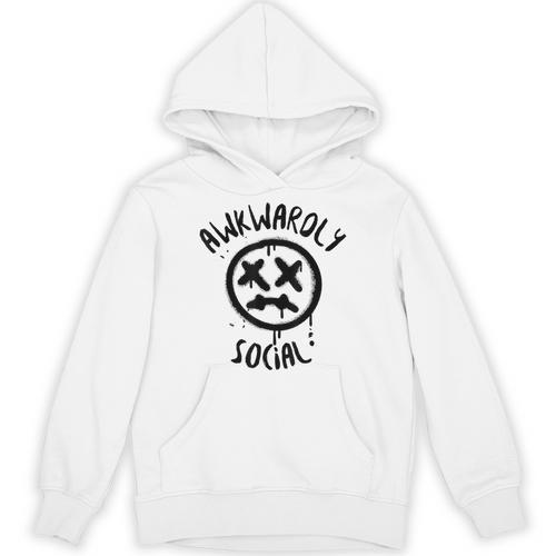 Socially Awkward Introvert Social Anxious Awkwardly Social Unisex Hoodie - Raresse