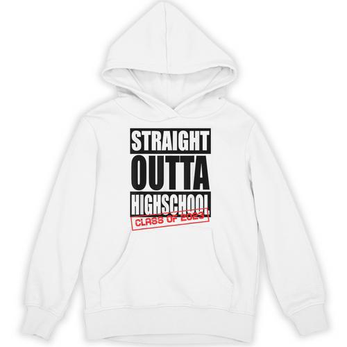 Straight Outta High School Class Of 2023 Graduation Unisex Hoodie - Best Gift Smart