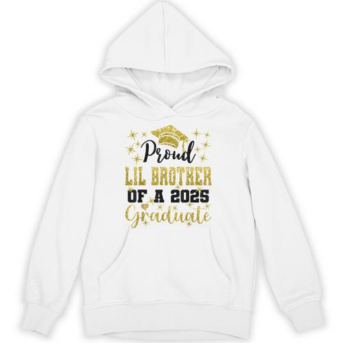 Super Proud Little Brother 2025 Graduate Graduation Family Unisex Hoodie - Best Gift Smart