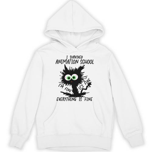 I Survived Animation School Graduation 2026 Unisex Hoodie - Best Gift Smart
