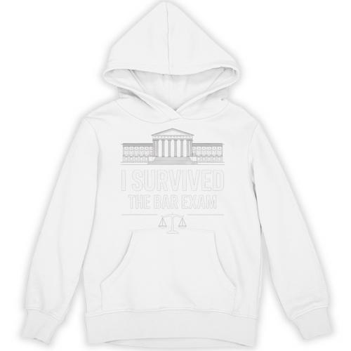 I Survived The Bar Exam Law School Lawyer Graduation Unisex Hoodie - Best Gift Smart