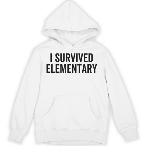 I Survived Elementary Graduation School Student Unisex Hoodie - Best Gift Smart
