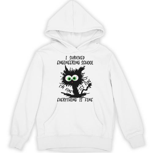 I Survived Engineering School Graduation 2026 Premium Tri-Blend Unisex Hoodie - Best Gift Smart