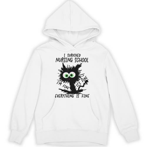 I Survived Nursing School Graduation 2026 Nurse School Grad Unisex Hoodie - Best Gift Smart