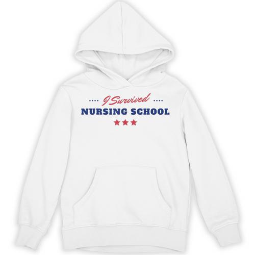Survived Nursing School Graduation Student Unisex Hoodie - Best Gift Smart