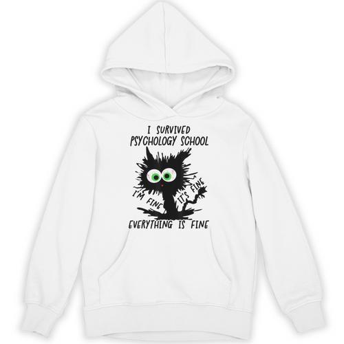 I Survived Psychology School Graduation 2026 2027 Unisex Hoodie - Best Gift Smart