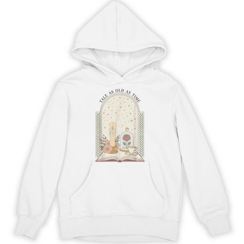 Tale As Old As Time Rose Candle And Book Unisex Hoodie - Bookorys