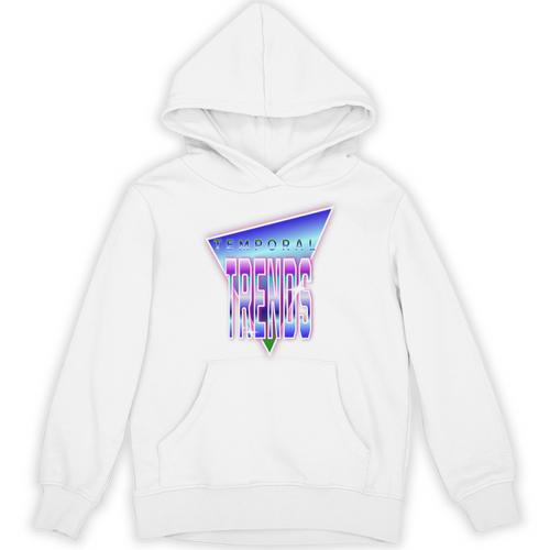 Temporal Trends Vaporwave Style Retro Nostalgia Look Premium Tri-Blend Unisex Hoodie - Figerry