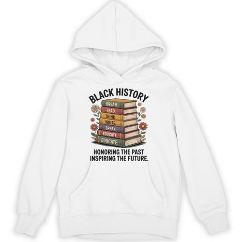 History Month Teacher Reading Book Lover Floral Stack Premium Tri-Blend Unisex Hoodie - Bookorys