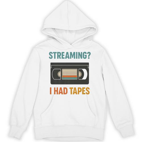 VHS Cassette Tape Retro 80s 90s Nostalgia Premium Unisex Hoodie - Figerry
