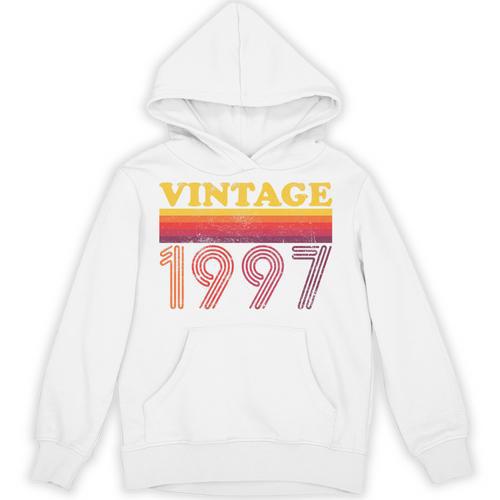 Vintage 1997 Retro Style 90's Born Nostalgia Vibes Birthday Premium Tri-Blend Unisex Hoodie - Figerry