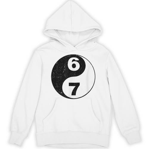 Vintage 6 7 Yin Yang Namaste Six Seven Nostalgia Unisex Hoodie - Figerry