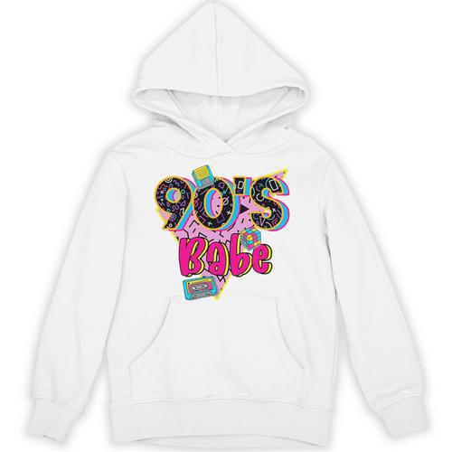 Vintage 90's Babe Party Back To 90s Cassette Nostalgia Premium Tri-Blend Unisex Hoodie - Figerry