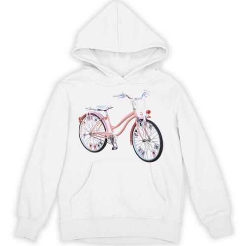 Vintage Bicycle With Playing Cards Nostalgia Unisex Hoodie - Figerry