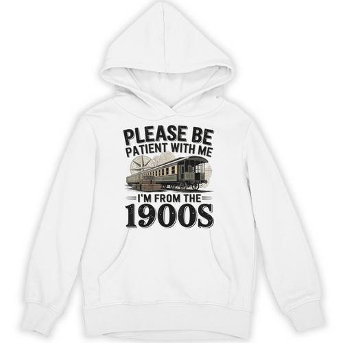 Vintage Be Patient With Me I'm From The 1900s Steam Train Unisex Hoodie - Figerry