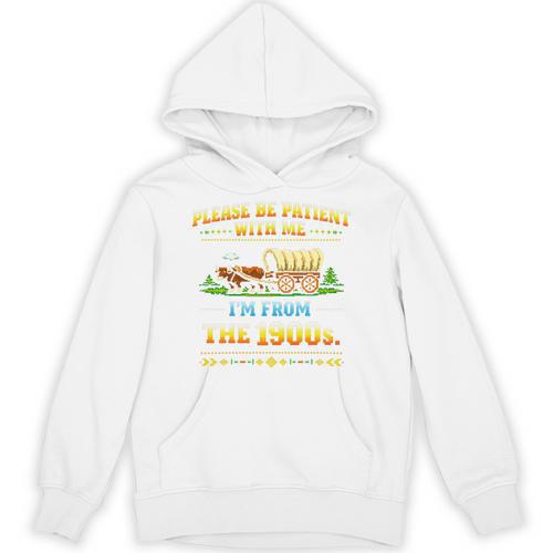 Vintage Please Be Patient With Me I'm From The 1900s Premium Tri-Blend Unisex Hoodie - Figerry