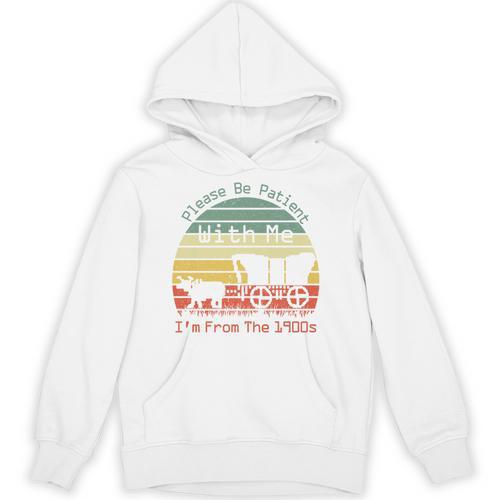 Vintage Sunset Please Be Patient With Me I'm From The 1900s Premium Unisex Hoodie - Figerry