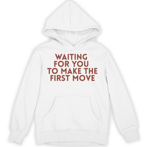 Waiting For You To Make The First Move Introvert Minimal Unisex Hoodie - Raresse