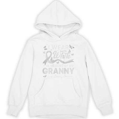 I Wear In Memory Of My Granny Lung Cancer Unisex Hoodie - Easessy
