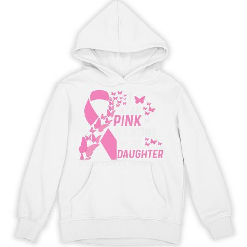 I Wear Pink In Memory Of My Daughter Breast Cancer Awareness Premium Unisex Hoodie - Easessy