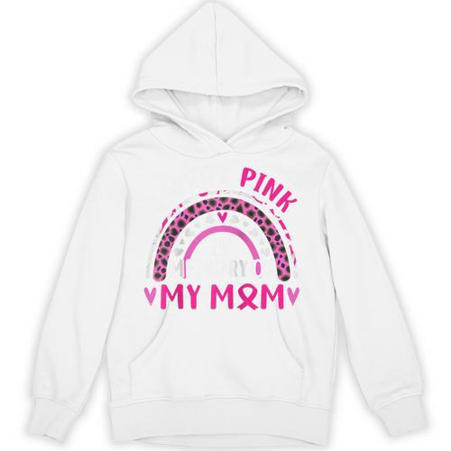 I Wear Pink In Memory Of My Mom Breast Cancer Awareness Raglan Baseball Tee Unisex Hoodie - Easessy
