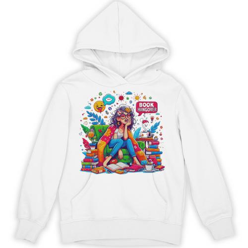 Woman Book Lover Book Hangover Woman Premium Tri-Blend Unisex Hoodie - Bookorys DE